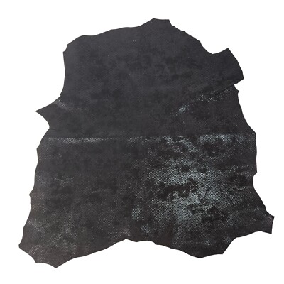 Genuine Italian Goatskin Hide Leather Piece Sewing/Crafts 2.7sq ft Snake Texture