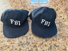 Vintage 70s 80s FBI Trucker Cap Hat Rare New Era Snapback USA Made M/L