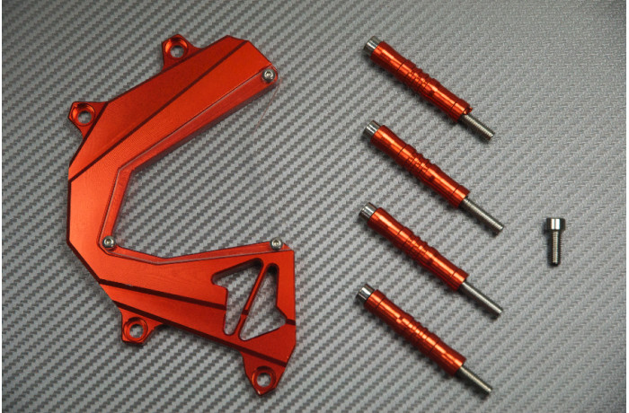 Protège pignon orange pour moto Kawasaki Z800 modèle 2013 à 2016