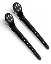 YS Park Professional Salon Hair Sectioning L-Clips BLACK - Pack of TWO