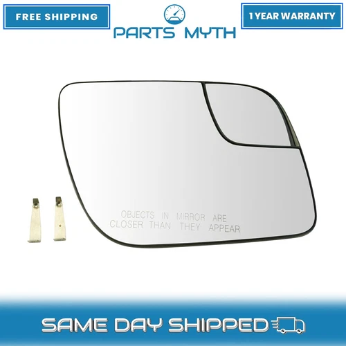 Mirror Glass w/ Convex Spotter Fits Passenger Side For 2011-2019 Ford Explorer