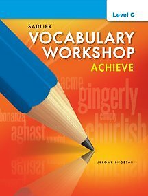 VOCABULARY WORKSHOP ACHIEVE STUDENT EDITION GRADE 8/LEVEL By Jerome Shostak NEW