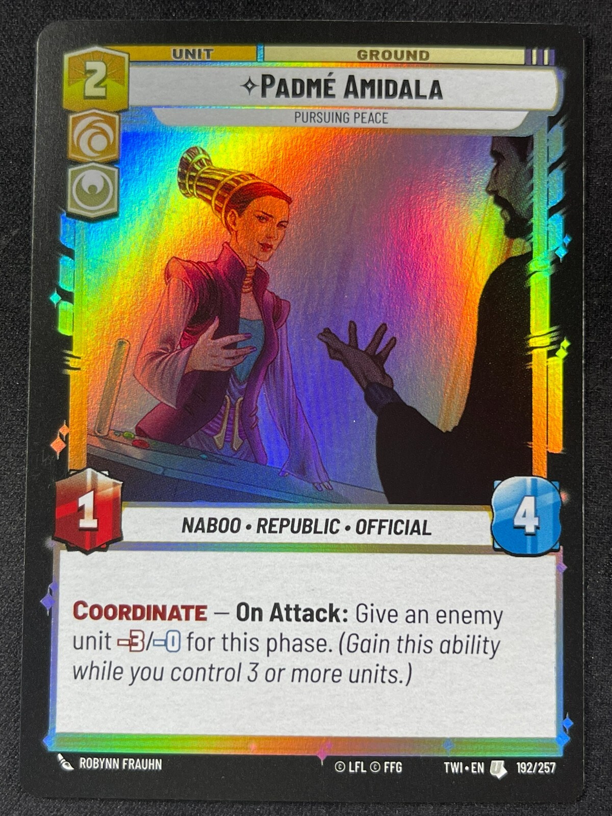 Star Wars Unlimited, Twilight of the Republic - Padme Amidala Foil