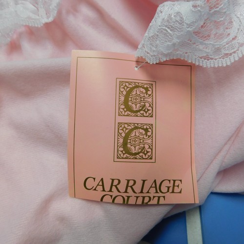 Vintage Carriage Court Quilted Lace Trim Fleece Nightgown - Pink, Large #9667 - Picture 10 of 11