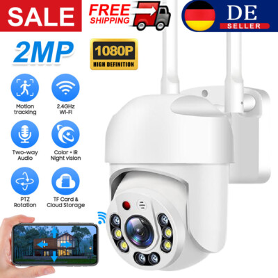 2.4G Ycc365plus 1080P FHD Draussen IP Überwachungskamera Funk Wlan CCTV Cam DE