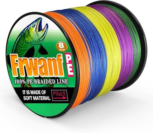 NEW Frwanf 8-Strand Braided PE Fishing Line 500m Size 8 Multicolor for - Image 2
