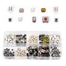 100 Pcs Micro Switch, Tactile Mini Momentary Push Button Switches Kit Normally