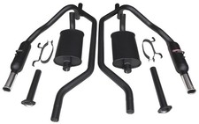 Ford Capri 3.0 V6 Mk2 MK3 Sportex Exhaust System Dual 2" Polished Tips