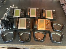 Lot of 5 Mitel 5330e Wireless Handset IP Phone w/Backlit Display Grade A
