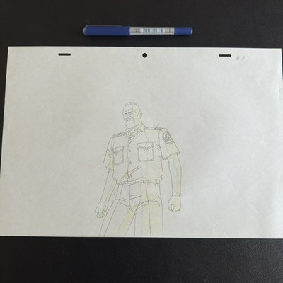 Katsuhiro Otomo - 1988 - Akira Cel - Douga - Genga - Colonel Shikishima