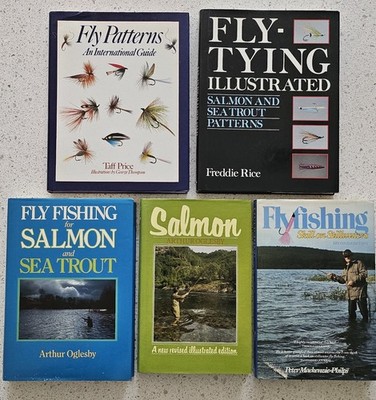 5 High Quality Salmon and Sea Trout Fly Fishing books; Oglesby, Mackenzie etc
