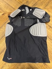 Under Armour Piłka nożna MPZ2 Wyściełana koszulka kompresyjna Rozmiar YXL CZARNA