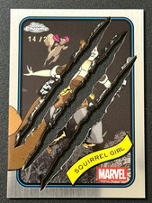 2025 Topps Chrome Marvel Clawed Chrome Stainless Steel #44 Squirrel Girl /20