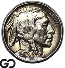1917 Buffalo Nickel Beautiful Peripheral Color, Gem Unc+