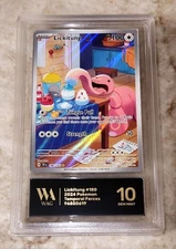 Wag Graded Gem Mint 10 Lickitung 180/162 Sv05: Temporal Forces Holo Pokémon