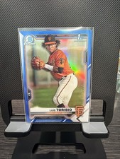Luis Toribio 2021 Bowman Chrome Blue Refractor 1st Bowman /150 SF Giants