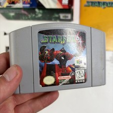 Nice! StarFox 64 N64 - Nintendo 64 - Big Box w/ Rumble Pak Box Manual