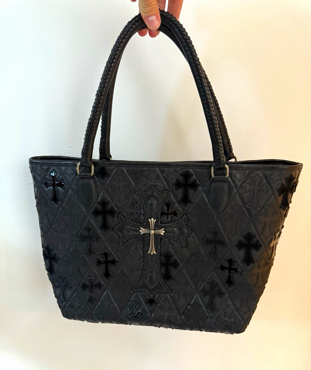 Chrome Hearts ブラックレザーバッグ Chrome Hearts Black Bags & Handbags for Women for sale | eBay