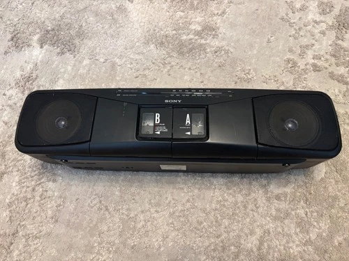 Vintage Sony Stereo Boombox 80s 90s Radio Cassette Player Tape CFS-W304