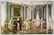 Smithsonian First Ladies Hall White House Blue Room Dresses Postcard