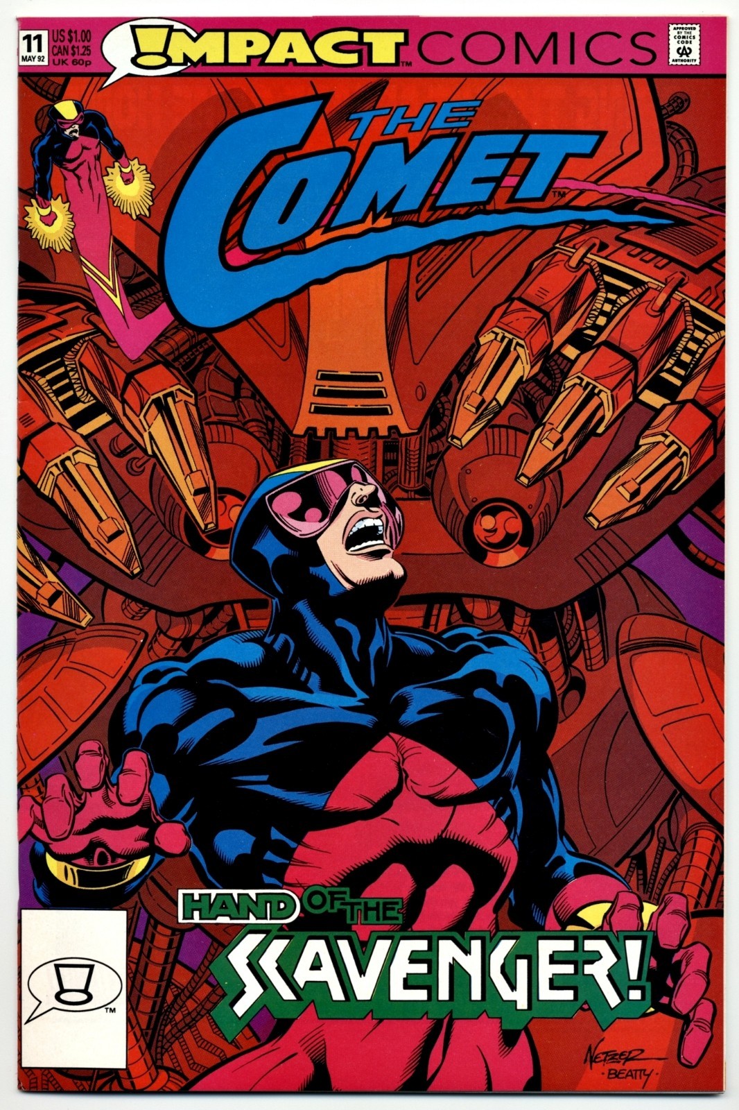 Lot of 8 - The Comet #2, 3, 5, 6, 11, 13 & #15 - DC / Impact - 1991, 1992 - VF