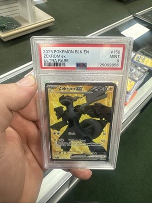 ZEKROM EX #158 ULTRA RARE FULL ART 2025 POKEMON BLK EN BLACK BOLT PSA 9  MINT | eBay