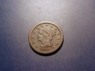 Photo of a 1845-P Large Cent from an eBay listing that sold on Jul 22, 2026