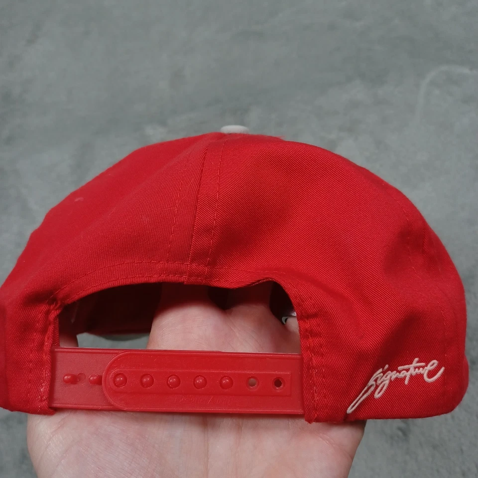 Chapéu Masculino Vintage Ohio State Buckeyes OSFA Snapback Signature Vermelho - Imagem 4 de 4