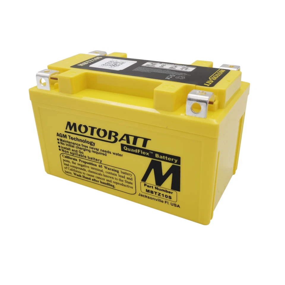 Motobatt Premium Battery for Honda CBR 1000 RR 2010-2014 MBTZ10S AGM - Image 2 of 4