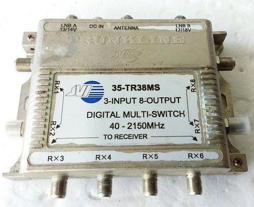 Trunkline JVI 35-TR38MS 3x8 Satellite Multi-Switch 3-Input 8-Output OEM Tested