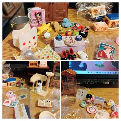 Re-Ment Etc Dollhouse Miniatures Toys Dishes Cosmetics Cat Life Retro Kitchen