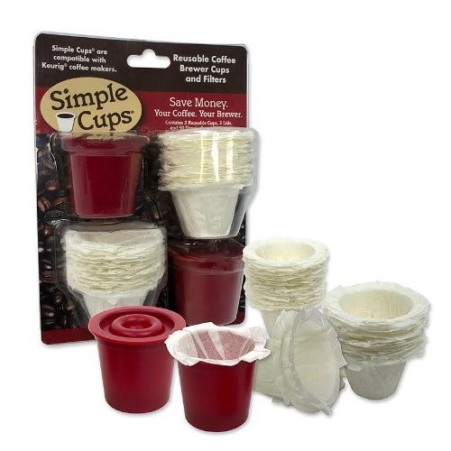 Reusable Coffee K-cups(Set of 2) with Disposable filters compatible with Keur... - Picture 1 of 4