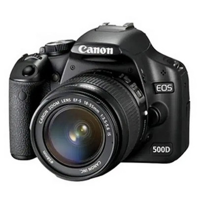 Canon EOS 500D Digital Camera with 18-55mm Lens Bundle Official