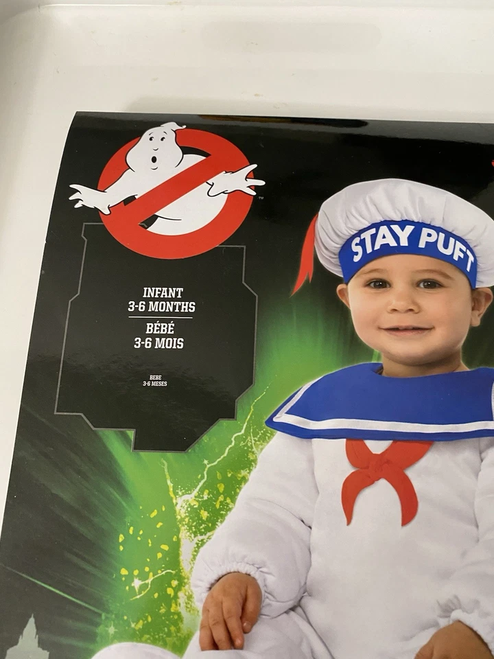 NUEVO Disfraz de Halloween Cazafantasmas Stay Puft Malvavisco Infantil Bebé 3-6 Meses Foto 2 de 3