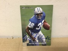 Bryant Westbrook Autographed Card - 1997 Donruss Football - Lions Rookie. rookie card picture