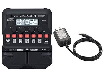 ZOOM Multi-Effector für Gitarre G1 FOUR Original Netzteil Enthält