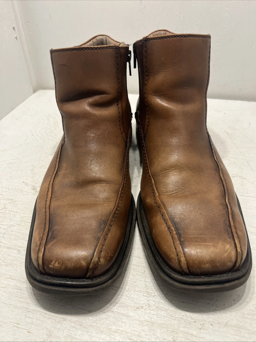 Men\'s Bostonian Wedding Casual Brown Leather Ankle‎ Boots sz 10.5 US Amazon.com | Bostonian mens Treymore Mid , Dark Brown  main image 4