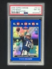 2008 Topps Chrome Blue Refractor TOM BRADY PSA 8 Patriots SP GOAT