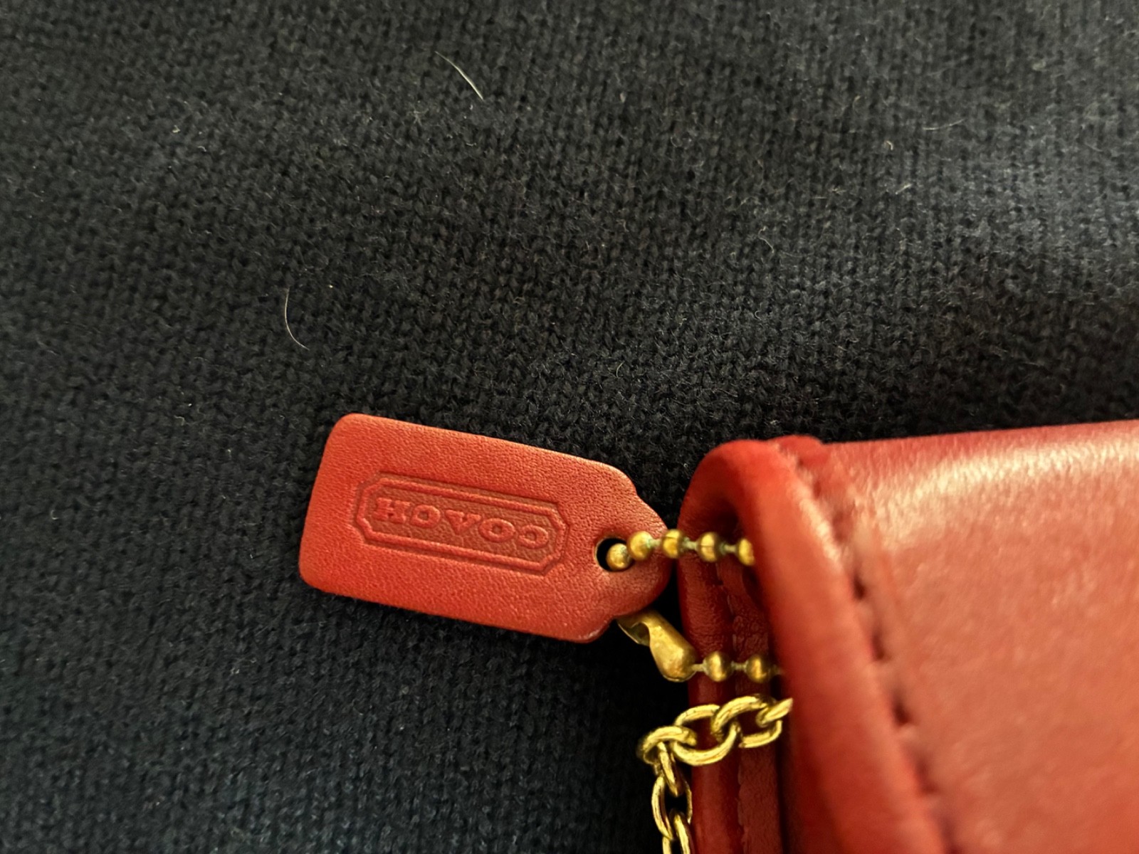 COACH VINTAGE RED LEATHER MULTI FUNCTION PURSE WA… - image 3