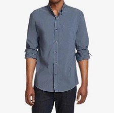 Eddie Bauer Voyager Flex Shirt Long Sleeve Button Down Blue New