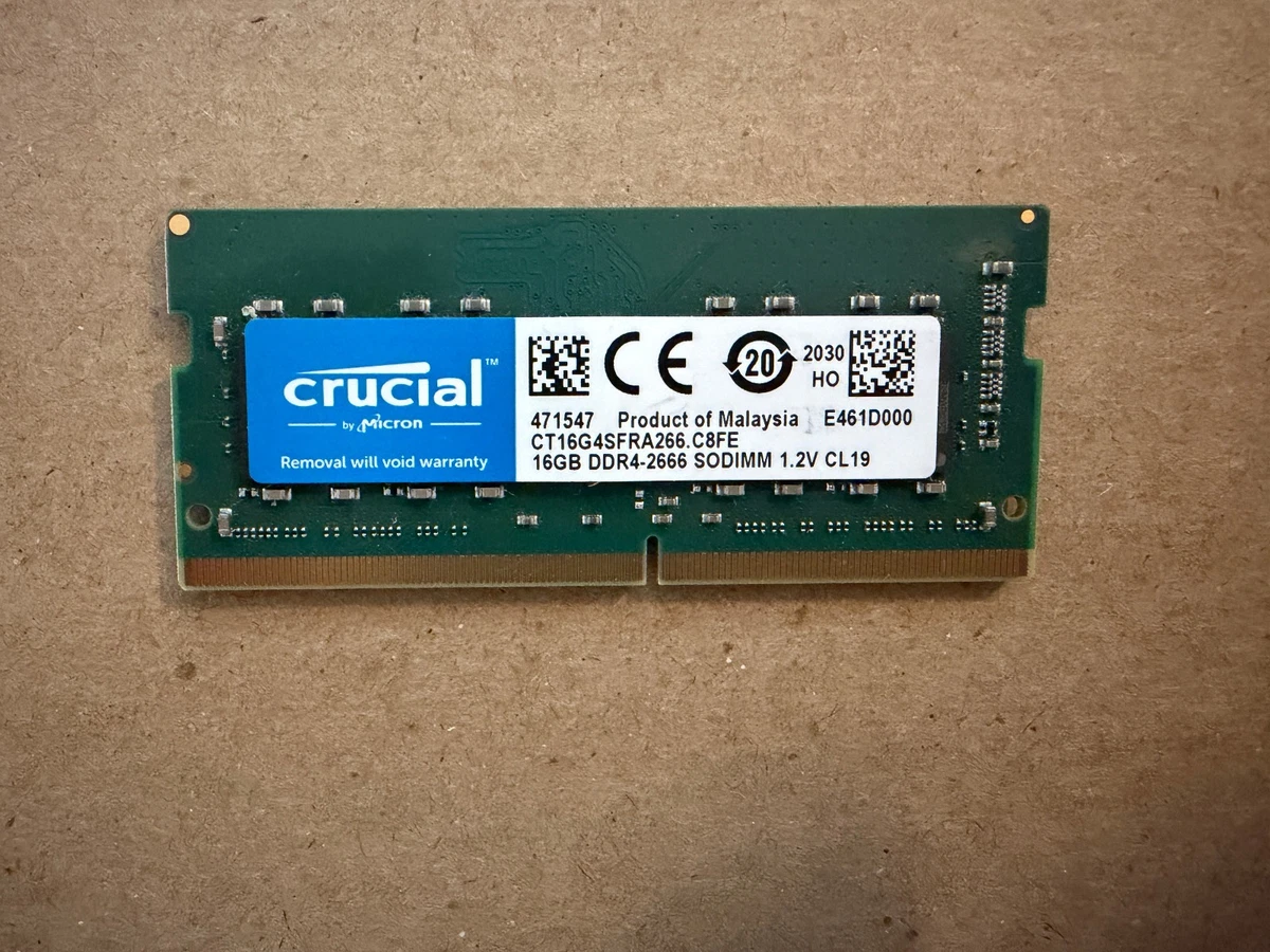 25+ Crucial PC4-21300 (DDR4-2666) Bus Speed Computer RAM 16 GB