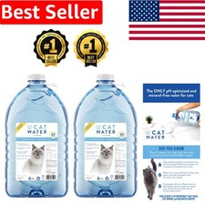 Mineral-Free Cat Water | 2 Bottles of 135.2 Oz for Hydration & Wellness