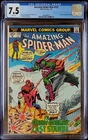 Amazing Spider-Man #122 CGC 7.5 White Pages Death Of Green Goblin Marvel 1973