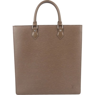 Louis Vuitton Taupe Epi Leather Sac Plat Handbag Tasche