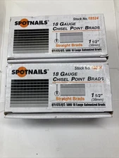 2 Pack - Spotnails 18524 18-ga Gal Brad Nail, 5000-Count, 1-1/2"