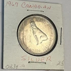 1967 - Canada - 50 cent coin - Silver Canadian Half Dollar Wolf