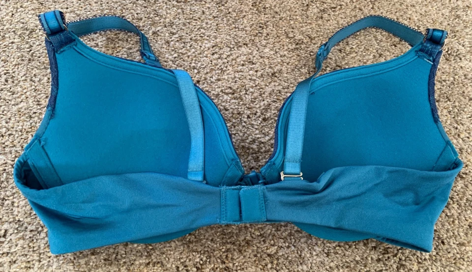 Sujetador convertible push-up amplificador Ego Boost Lily Of France 34C encaje azul verdoso Foto 2 de 4
