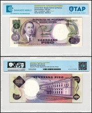 Philippines 100 Piso, 1969 ND, P-147, Used, Authenticated