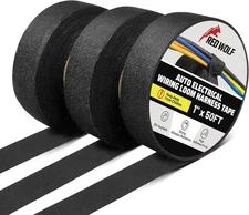 Electric Wiring Harness Cloth Tape 1 Inch x 50 FT 3 Rolls Wire Loom Harness F...