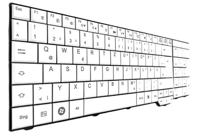 DEUTSCHE - Weiß Tastatur Keyboard kompatibel für Fujitsu Siemens Amilo Xi3650